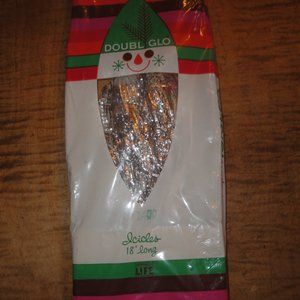 1400 Real Metal Foil Christmas Tree Tinsel Icicles 1960s Ornaments Heavy